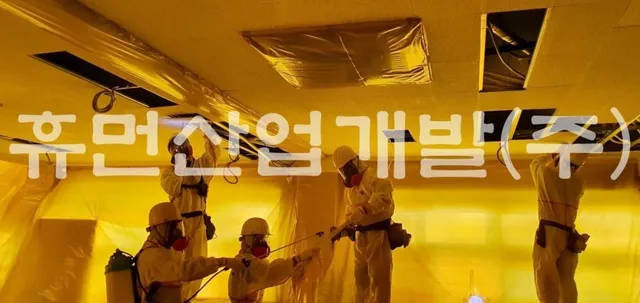 천안봉서초등학교 급식실 석면철거공사 현장 사진 4
